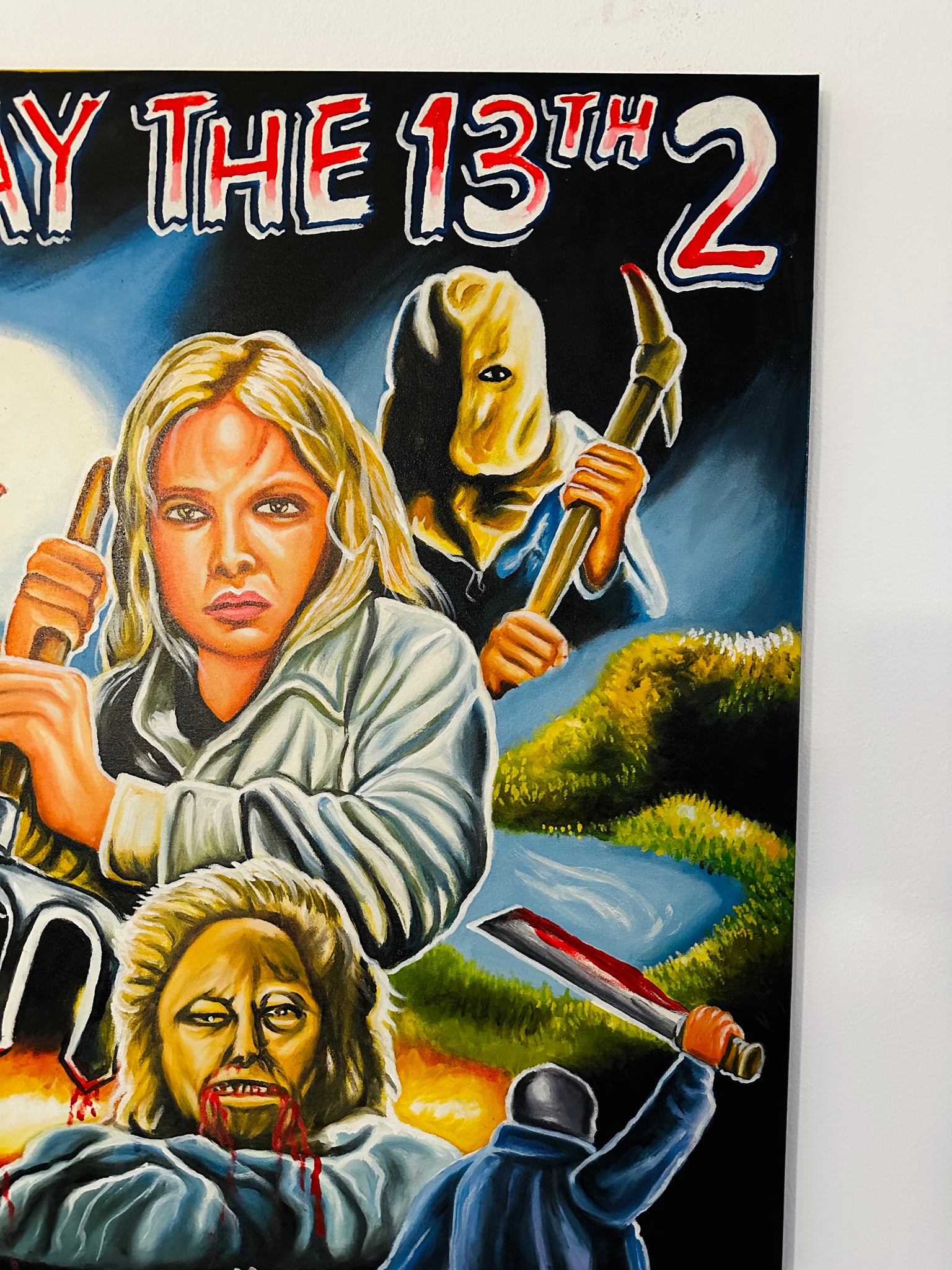 FRIDAY THE 13TH - ORIGINAL GHANA PAINTING - HUGE